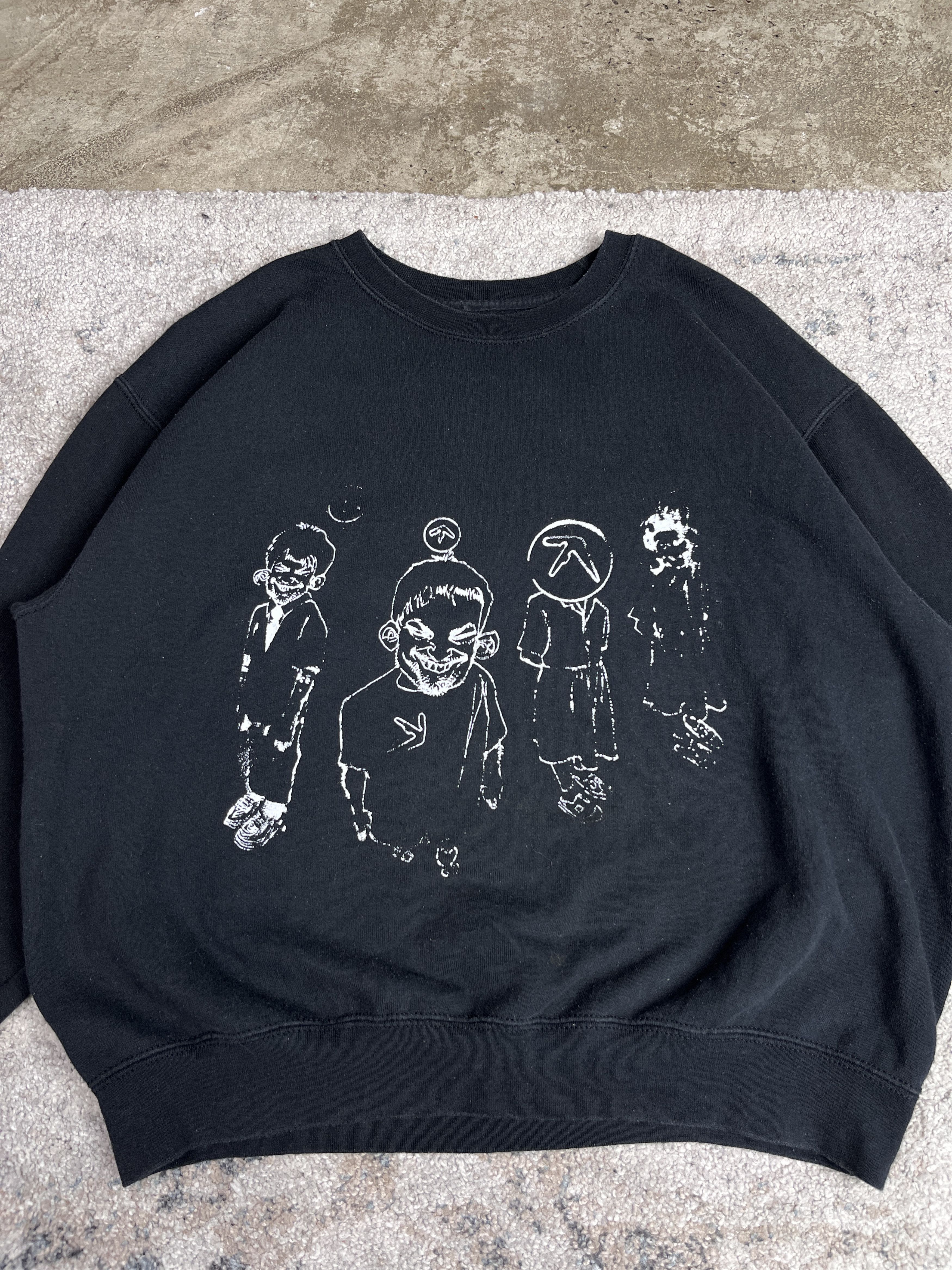 Vintage APHEX TWIN "COME TO DADDY" SWEATSHIRT - № 1651 Size US L / EU 52-54 / 3 - 4 Thumbnail