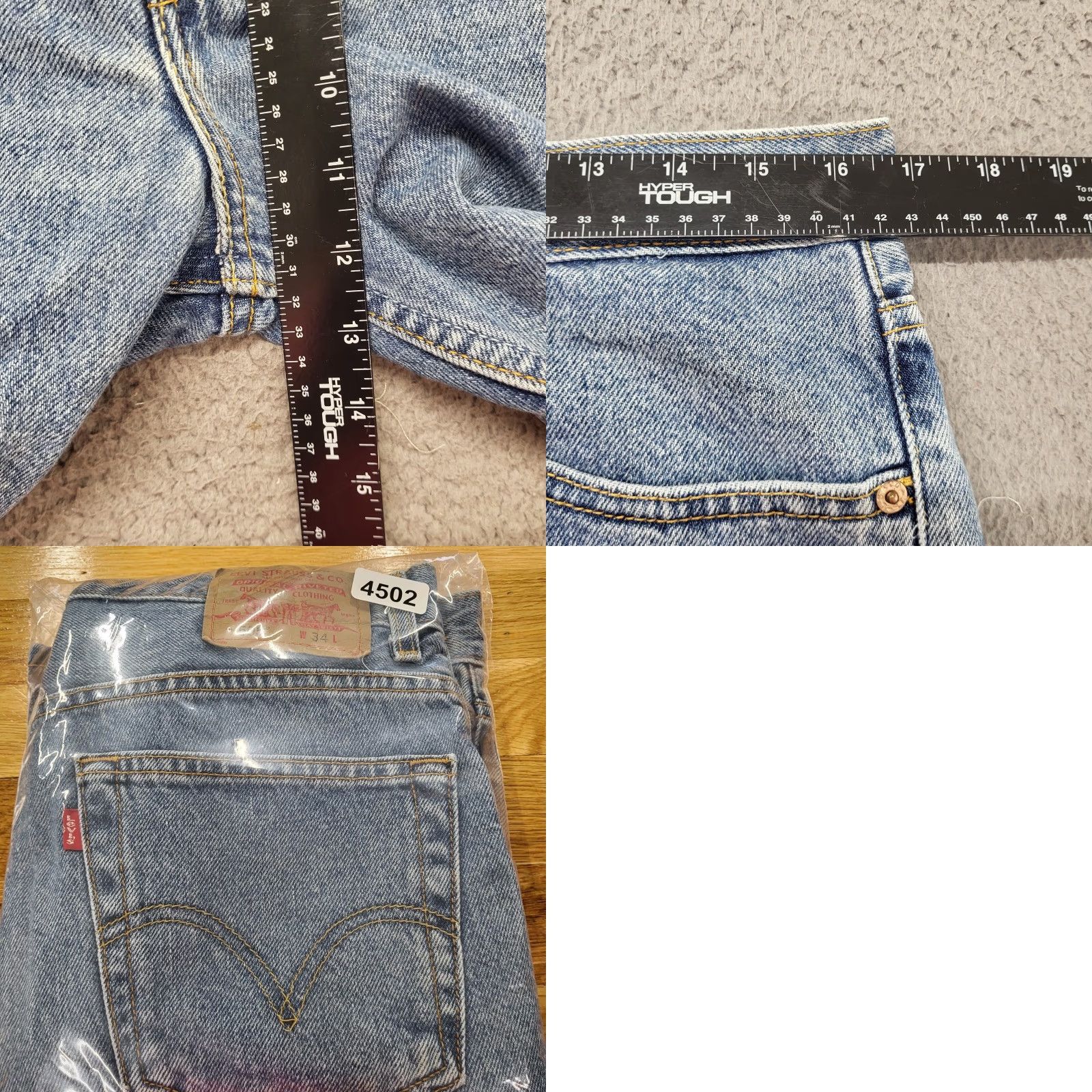 Levi's Levi's 505 Jean Shorts Men’s Size 34 Blue Denim Red Tab Casual Adult School Play Bermuda Shorts Regular Rise 5-Pocket Denim Blue Mens Size US 34 / EU 50 - 8 Thumbnail