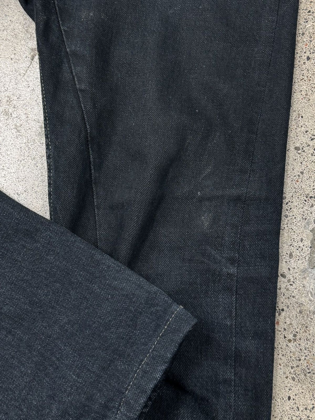 Rick Owens Rick Owens DRKSHDW Raw Blue ‘Torrence Cut’ Denim Size US 29 - 2 Thumbnail