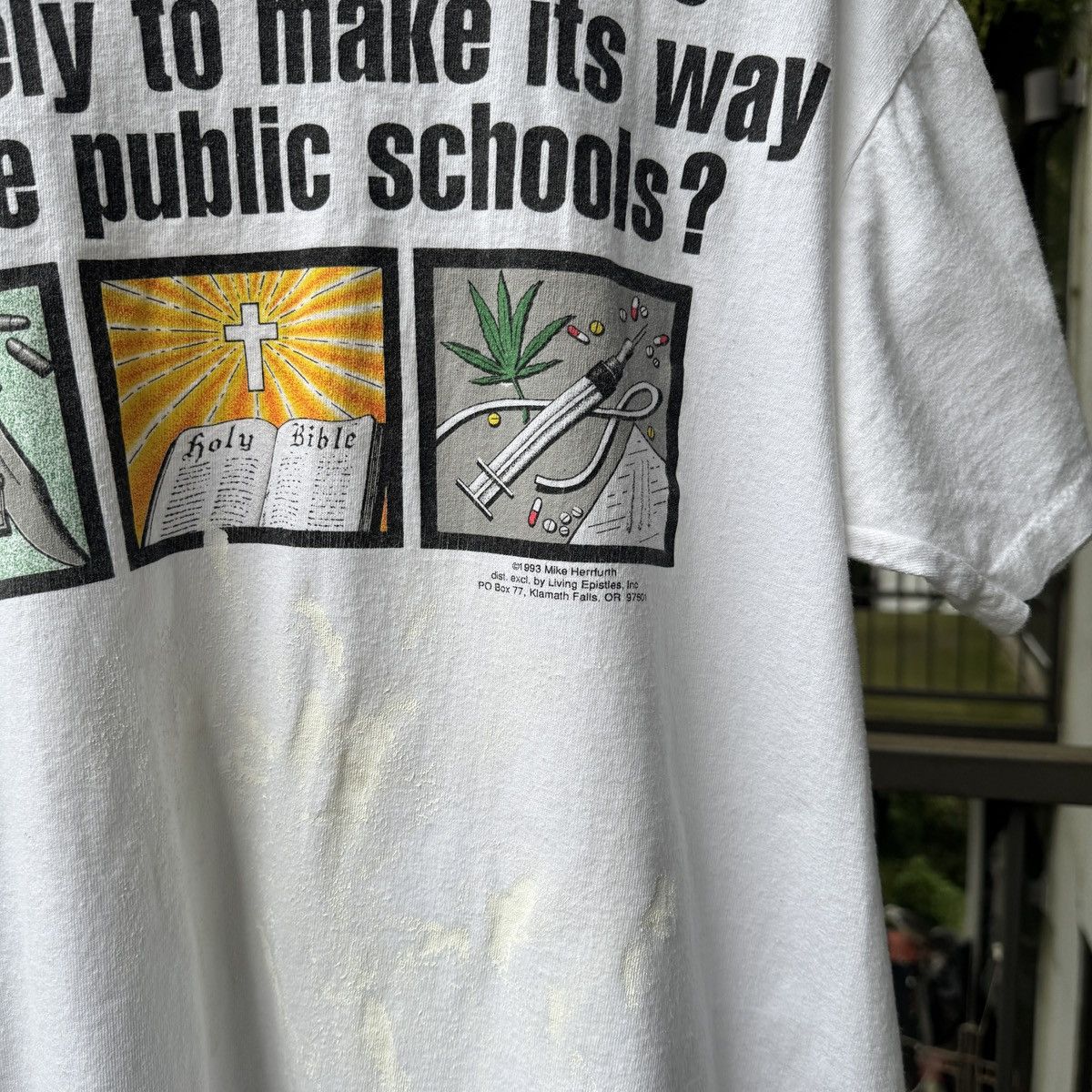 Vintage Gun Drugs God Public Schools Shirt ERD Grunge Thrashed Faded Size US L / EU 52-54 / 3 - 4 Thumbnail