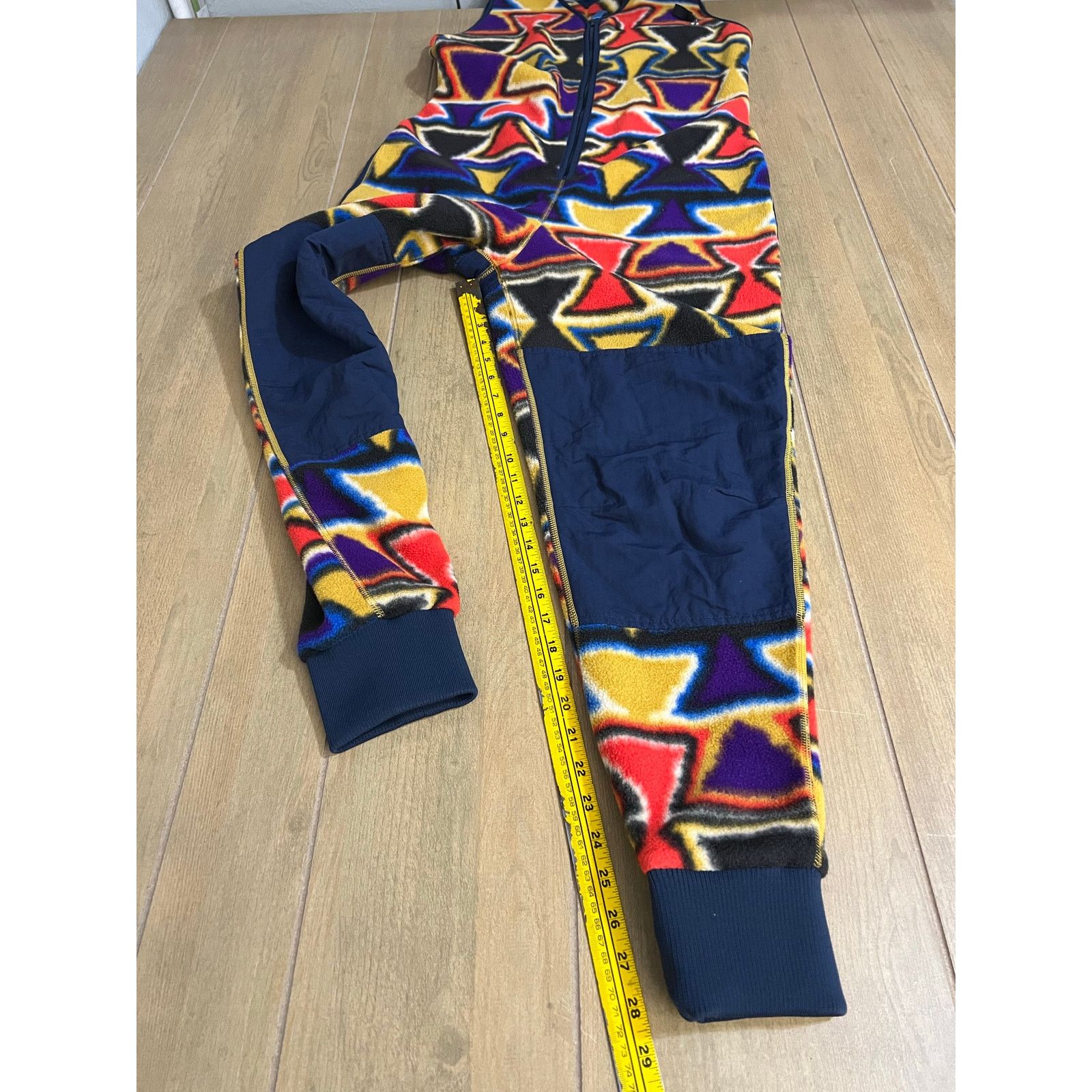 Patagonia Patagonia Synchilla Patched Jumpsuit Medium Aztec Print Size 28" / US 6 / IT 42 - 14 Thumbnail