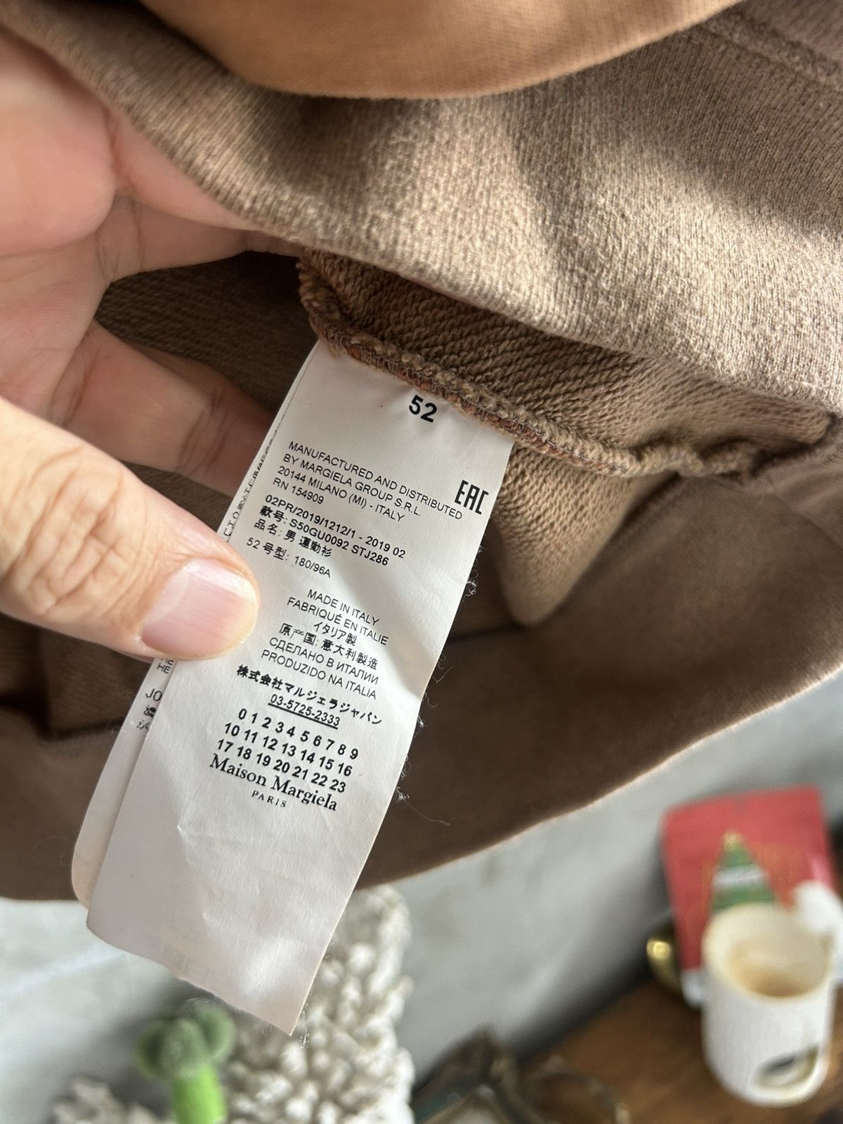 Maison Margiela Layered hoodie brown Size US L / EU 52-54 / 3 - 4 Thumbnail