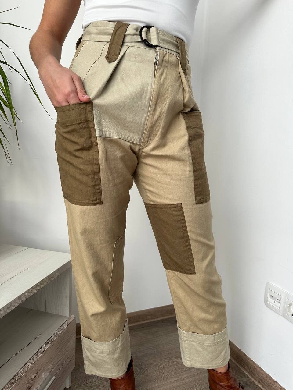 Isabel Marant Etoile × Japanese Brand × Vintage Vintage Isabel Marant Etolie Beige Pocket Cargo Pants Size 24" / US 00 / IT 34 - 7 Thumbnail