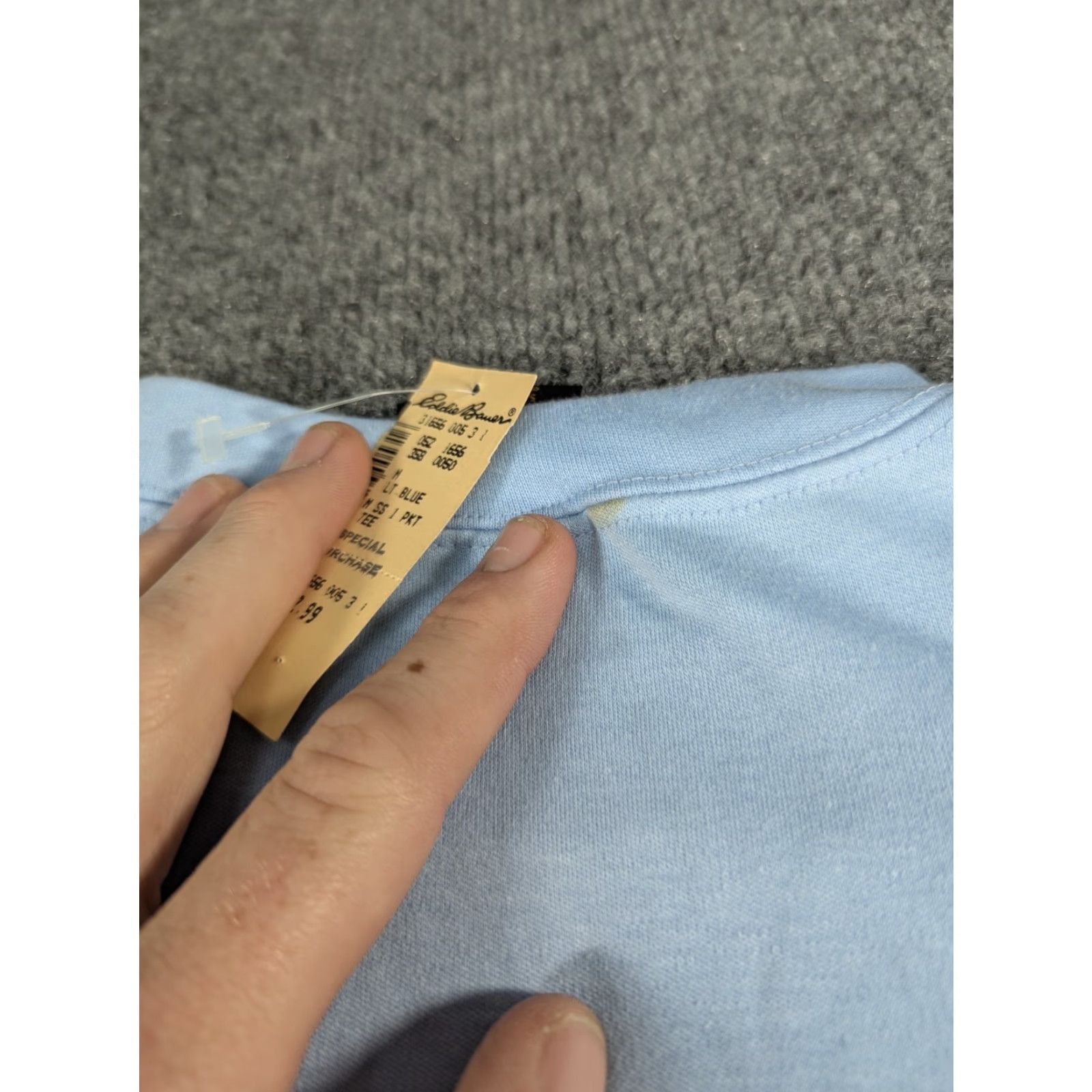 Eddie Bauer VINTAGE Eddie Bauer T-Shirt Mens M Light Blue Henley Long Sleeve Cotton Knit NWT Regular Fit Blue 90s? Size US M / EU 48-50 / 2 - 5 Thumbnail