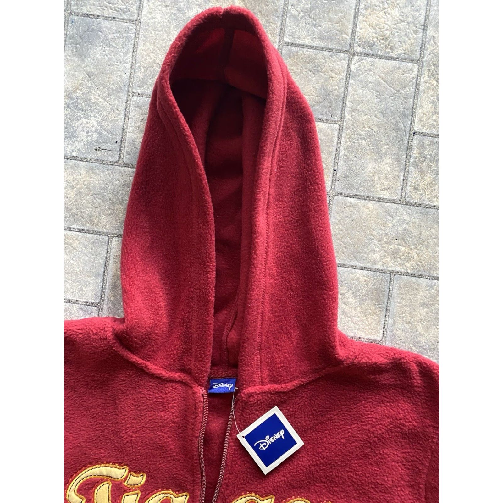 Disney VINTAGE Disney Tigger Hoodie Womens 2X Red Fleece Pullover 1/4 Zip Winnie the Pooh NEW WITH TAGS Size XXL / US 16-18 / IT 52-54 - 5 Thumbnail