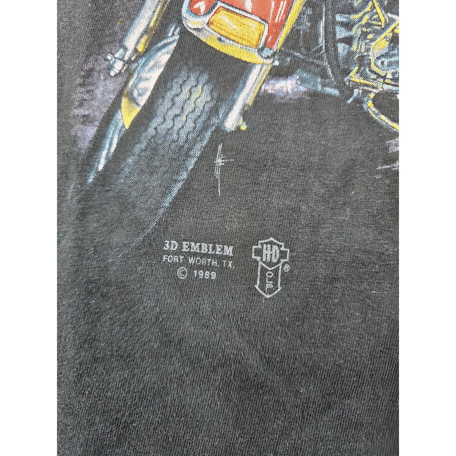 Harley Davidson 3d Emblem Harley Davidson Street Tough Black T-Shirt Size US L / EU 52-54 / 3 - 6 Thumbnail