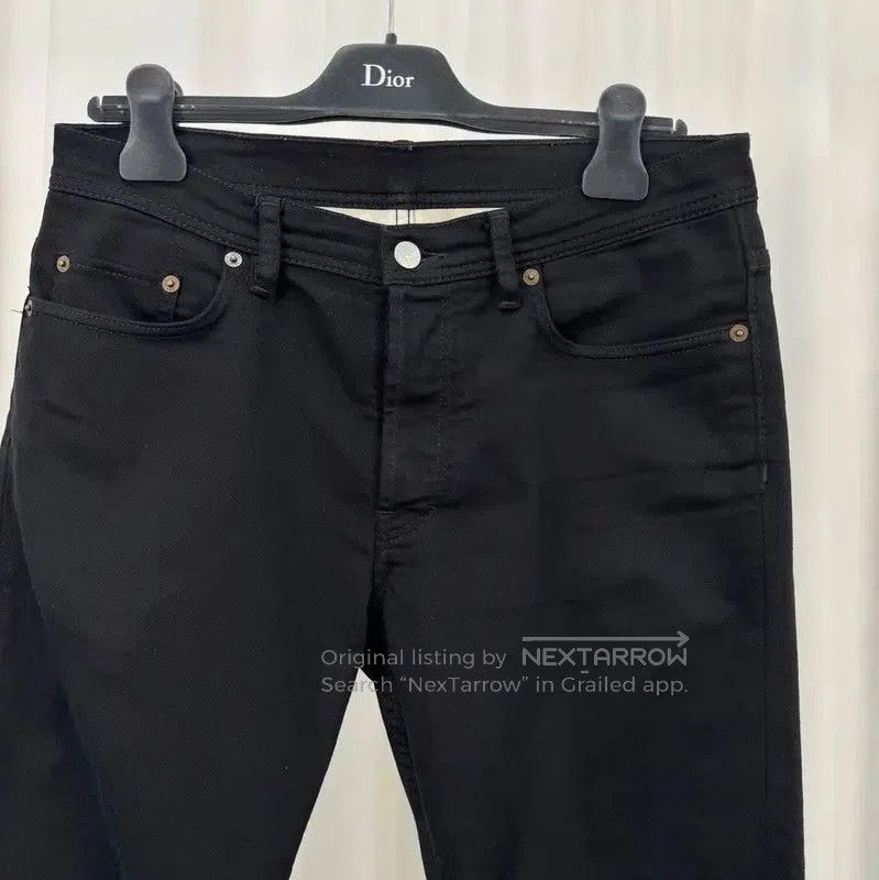 Acne Studios Acne Studios Black Denim Casual Pants for Men. Size US 27 - 3 Thumbnail