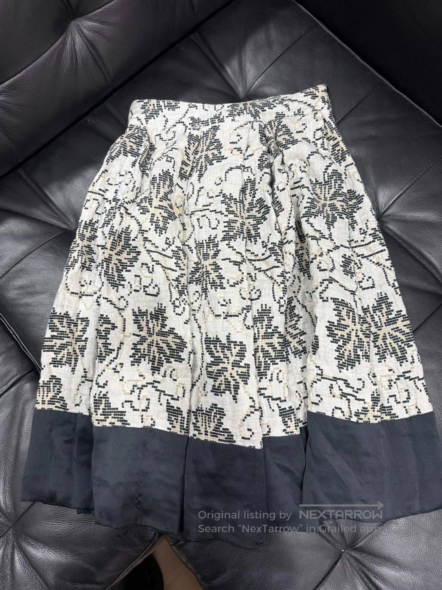 Dries Van Noten Dries Van Noten Knit Panel Thick Long Skirt. Size 35" - 5 Thumbnail