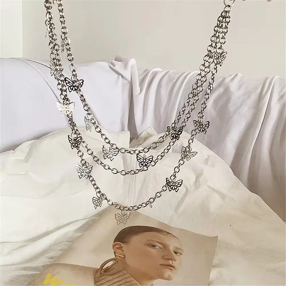 Jewelry Butterfly Waist Chains Jeans Trousers Keychain Size ONE SIZE - 2 Thumbnail