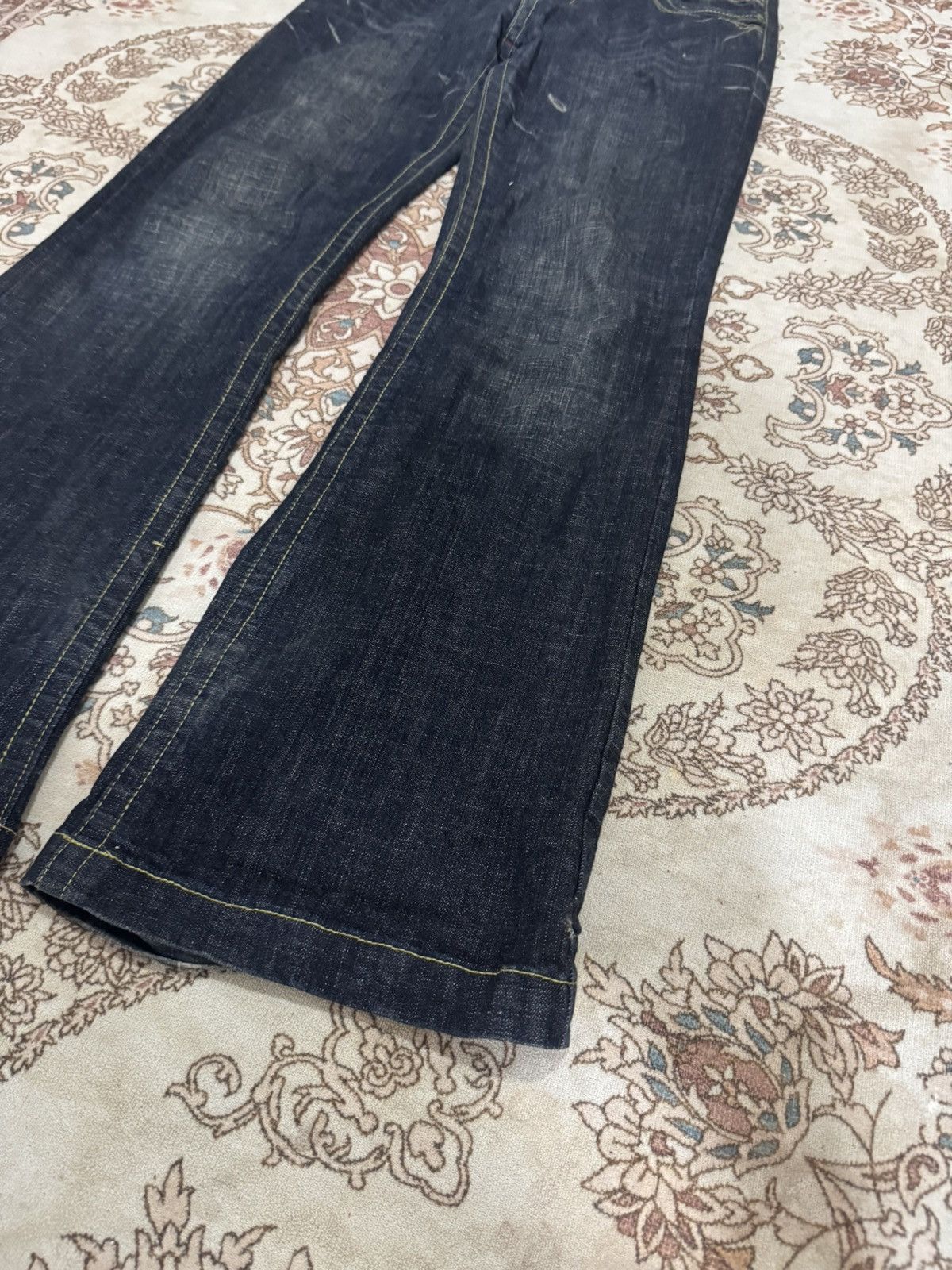 If Six Was Nine × Japanese Brand × Vintage Vintage Wavelist Flare Bootcut Jeans Size US 31 - 3 Thumbnail