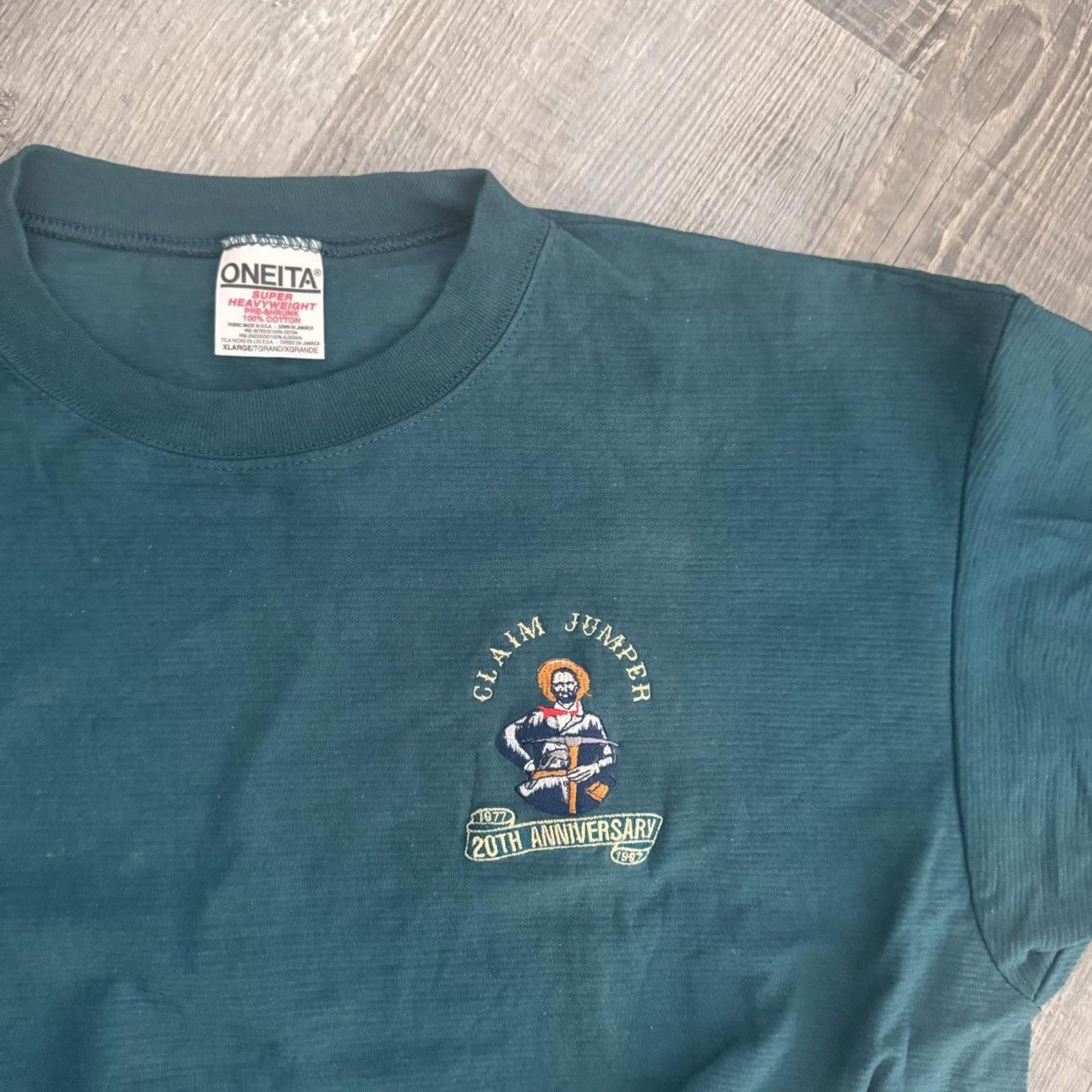 Vintage ONEITA • VNTG "Claim Jumper" Pre-Shrunk Tee (XL) Size US XL / EU 56 / 4 - 3 Thumbnail