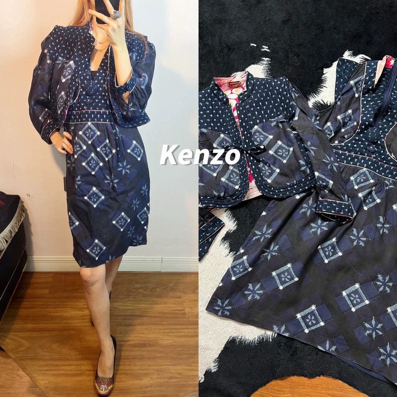 Kenzo Kenzo Cardigan and Dress Set - dmc Size US S / EU 44-46 / 1 - 1 Thumbnail