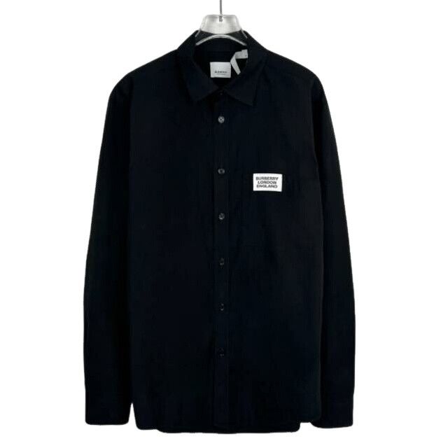 Burberry Burberry Black Patch Logo Button Up Shirt M Size US M / EU 48-50 / 2 - 1 Thumbnail
