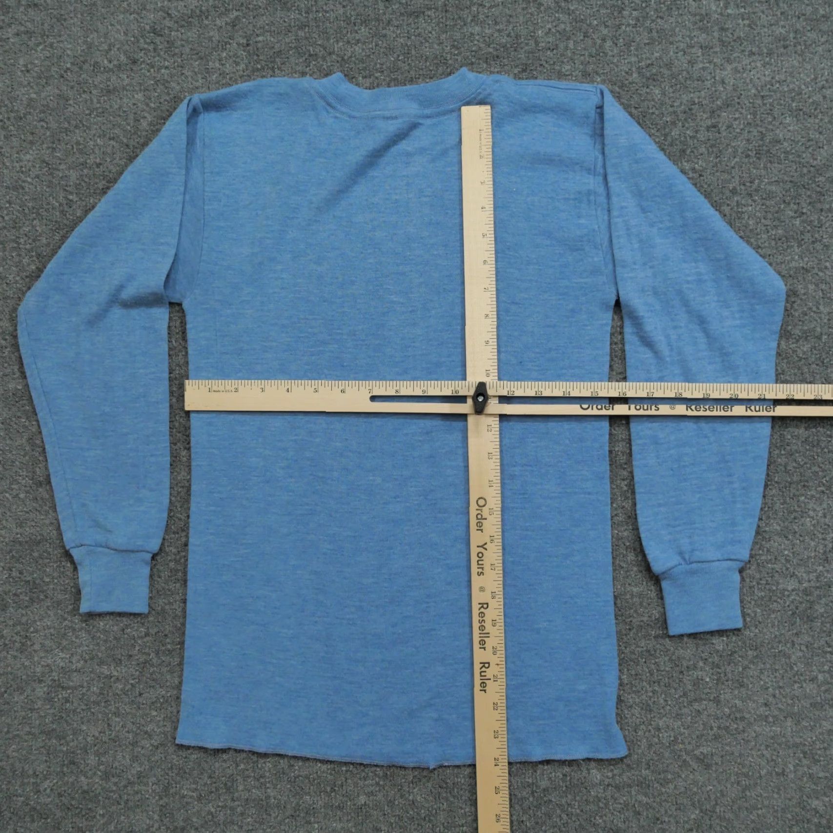 Sears VINTAGE Sears Shirt Mens MT Blue 70s Thermal Crew Neck Long Sleeve Big & Tall Size US M / EU 48-50 / 2 - 7 Thumbnail