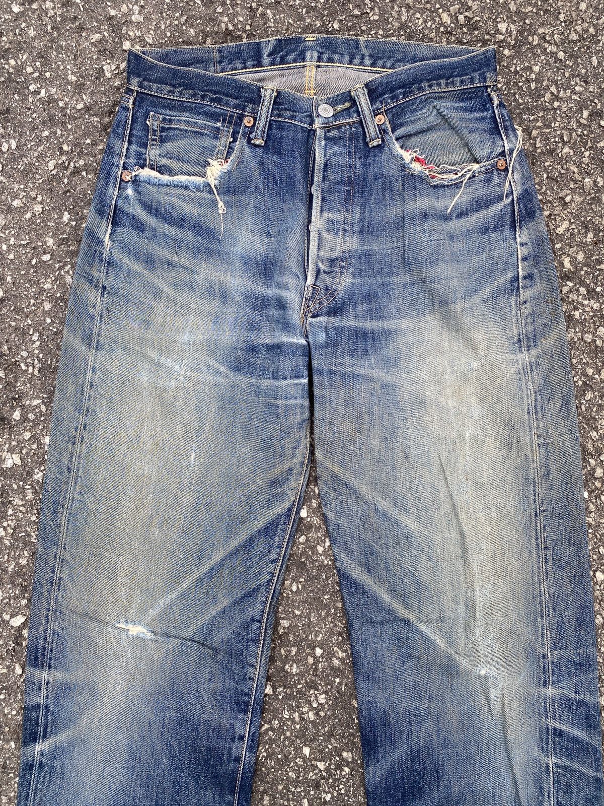 Japanese Brand × Pherrow's Vintage 90’s Pherrows Japan Washed Blue Selvedge Denim Size US 29 - 3 Thumbnail