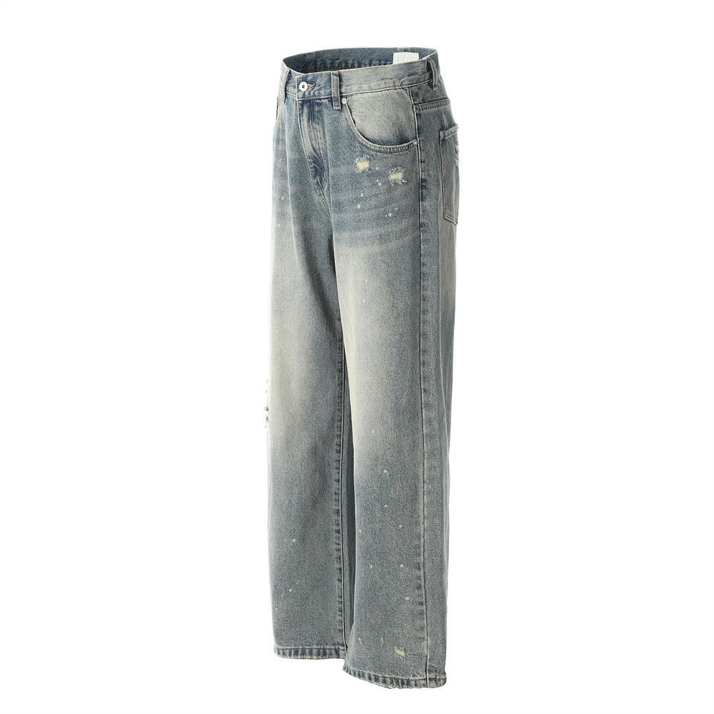 Japanese Brand × Jean Men's straight punk distressed washed gradient jeans Size US 32 / EU 48 - 2 Thumbnail