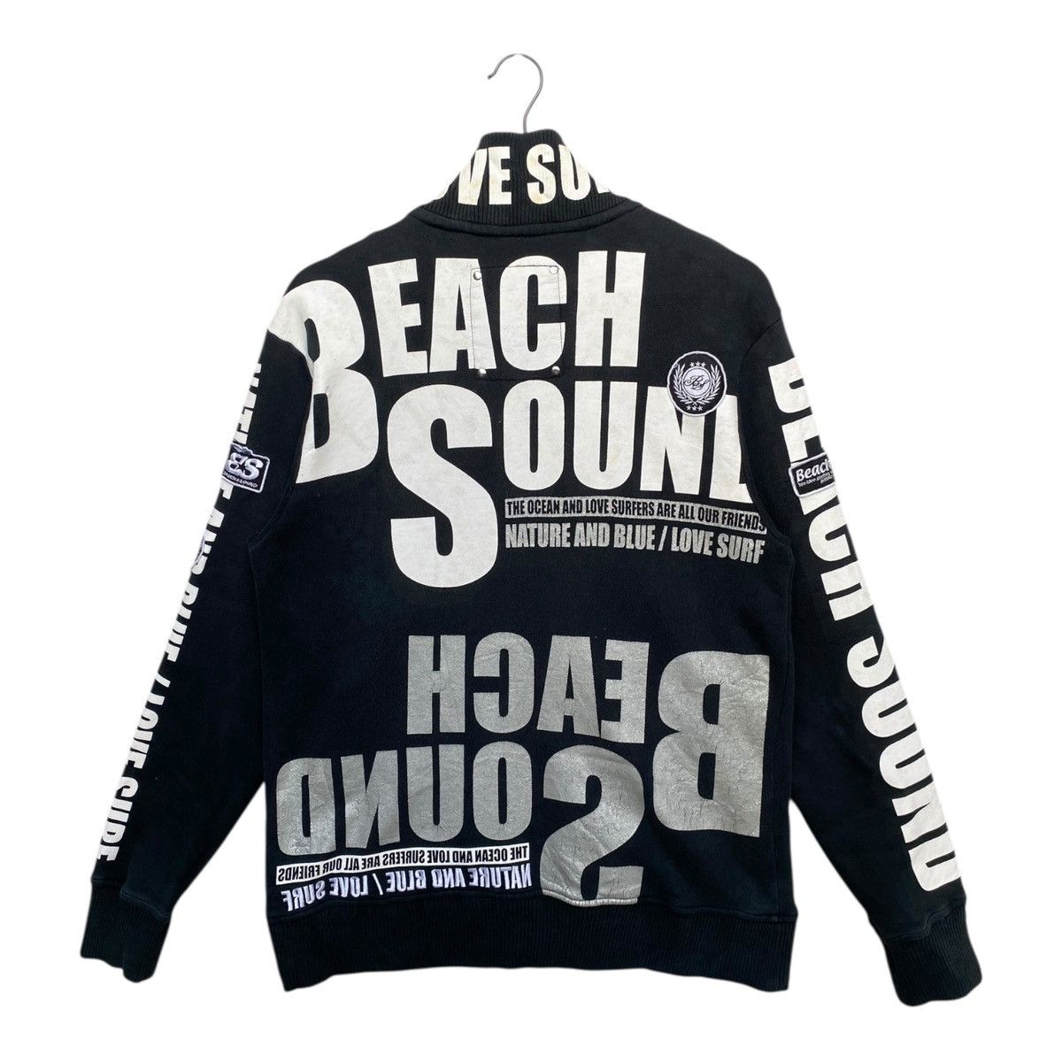 Japanese Brand Vintage Surf Beach Sound Sweater Full Zip Turtleneck Size M Size US M / EU 48-50 / 2 - 5 Thumbnail