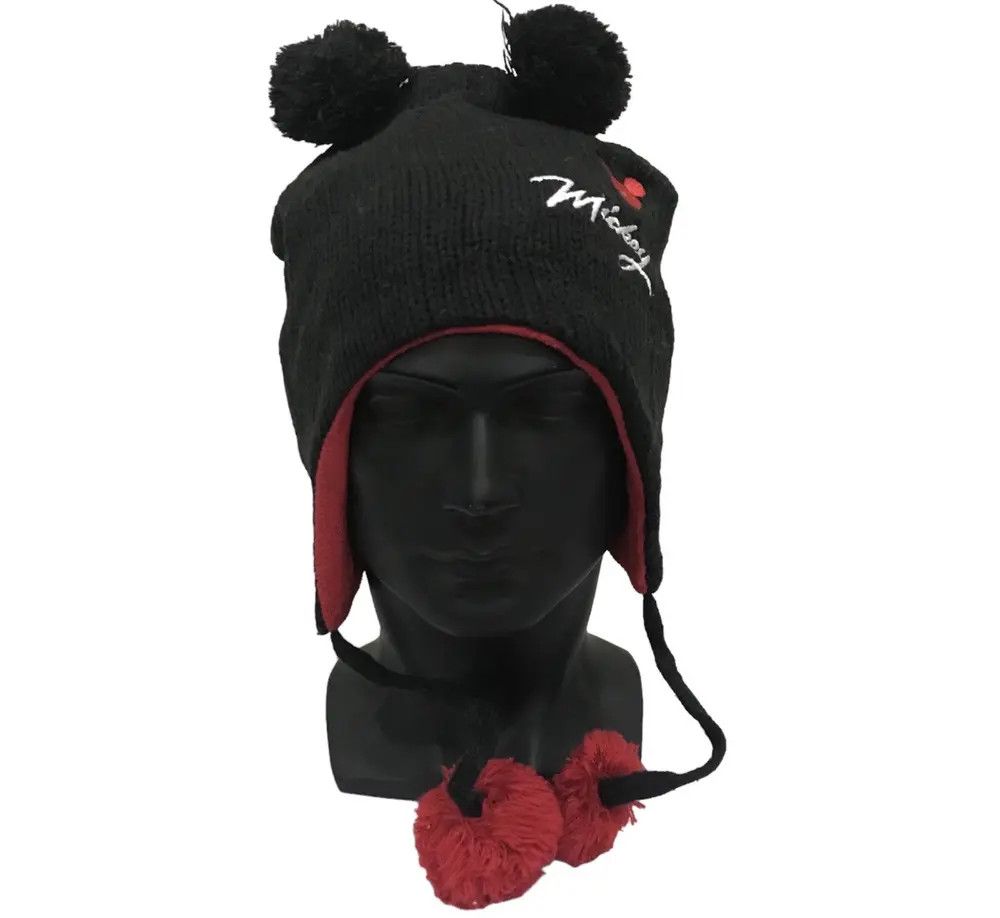 Disney × Mickey Mouse Disney Mickey Mouse Bunny Horn Beanie Hat Size ONE SIZE - 1 Thumbnail