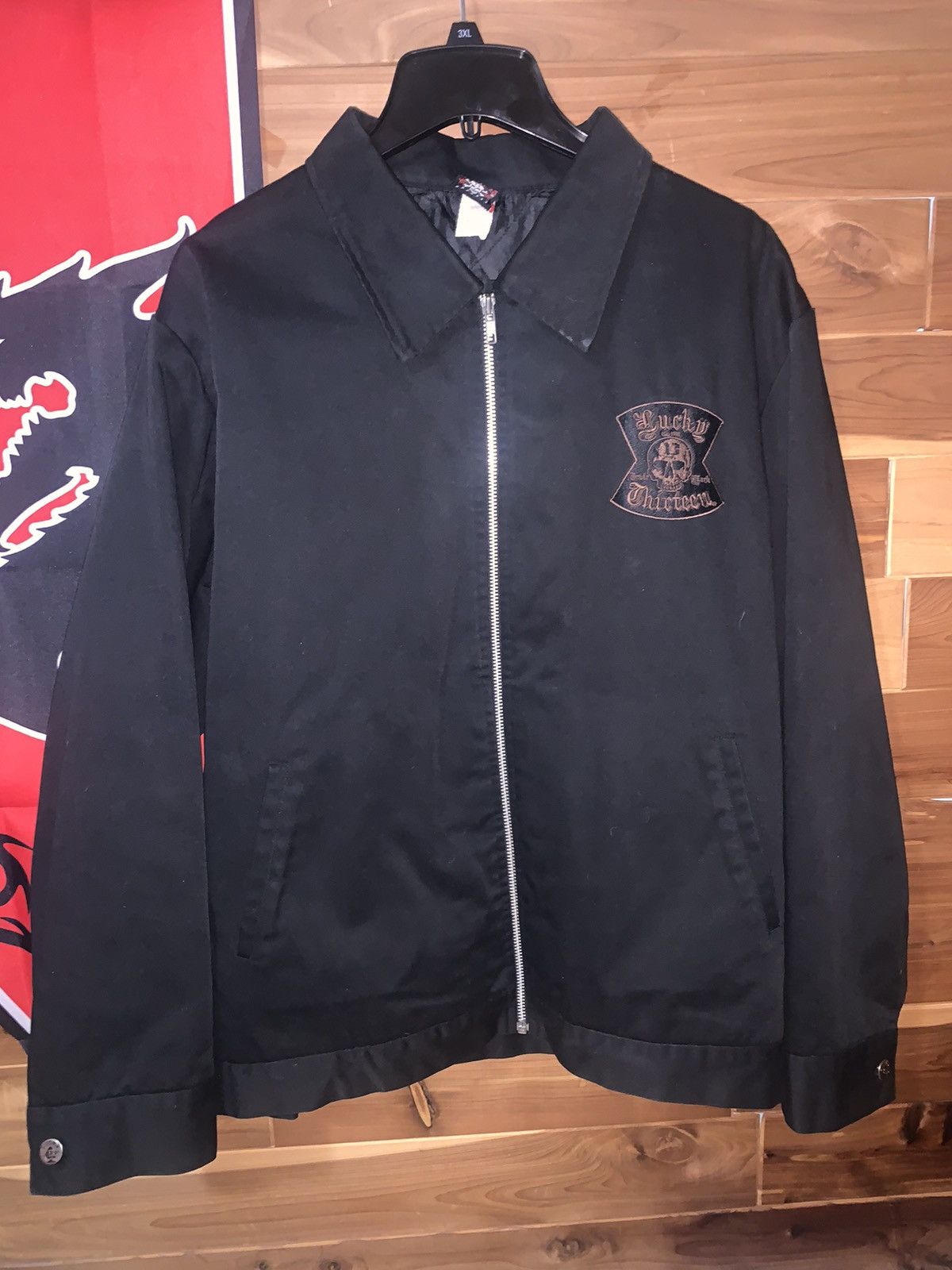 Designer × Lucky Brand Lucky Thirteen 13 Workwear Collar Zip Up Jacket Size US L / EU 52-54 / 3 - 2 Thumbnail