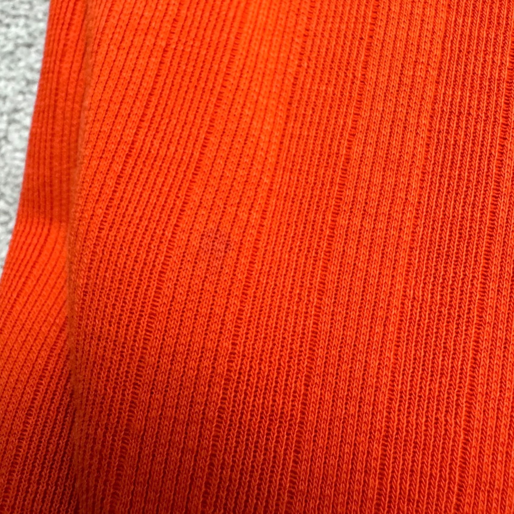 Vintage NDL Pullover Sweater Mens Medium Orange Crew Neck Rib Knit Regular Knit Shirt (All photos are actual item) Size US M / EU 48-50 / 2 - 5 Thumbnail