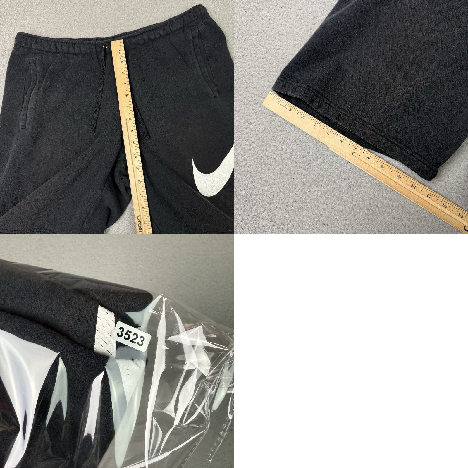 Nike Nike Shorts Mens L Black Club Fleece Drawstring Swoosh Logo Workout Athletic Casual Sports 90s? Size US 33 - 8 Thumbnail