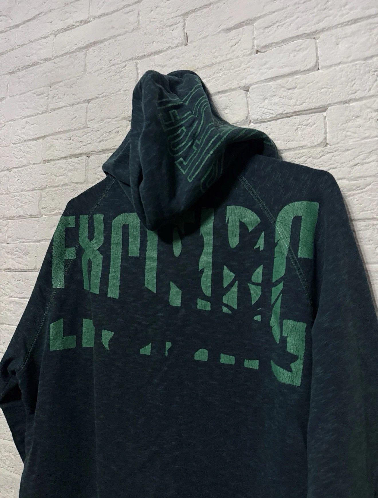 Diesel Vintage Diesel Y2K Distressed Full Zip Hoodie Huge Logo Size US L / EU 52-54 / 3 - 9 Thumbnail