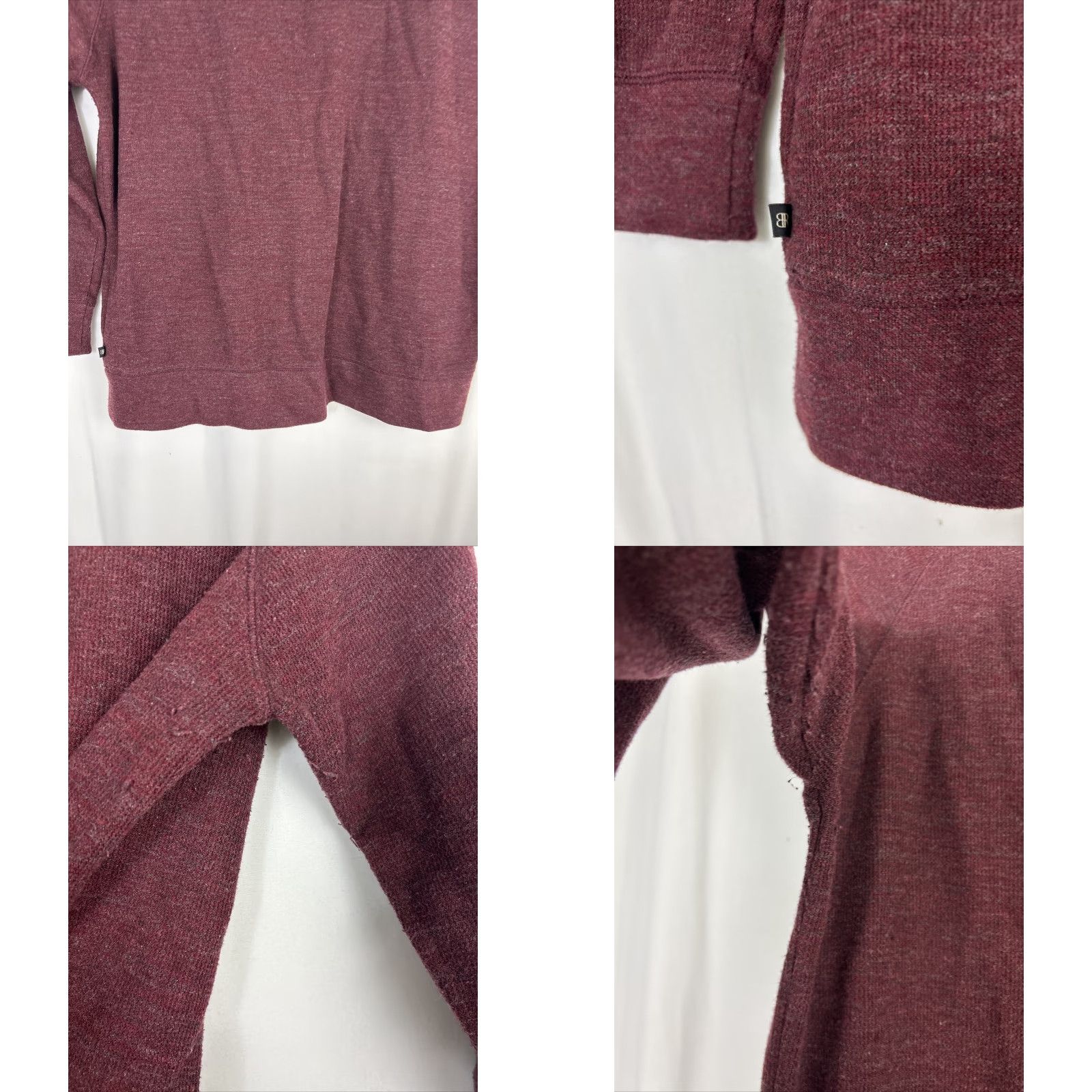 Banana Republic VINTAGE Banana Republic Mens XXL Maroon Thermal Long Sleeve T Shirt Cotton Blend Size US XXL / EU 58 / 5 - 9 Thumbnail