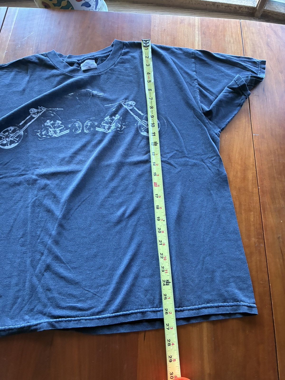 Vintage Vintage y2k faded biker tee shirt Size US XL / EU 56 / 4 - 5 Thumbnail
