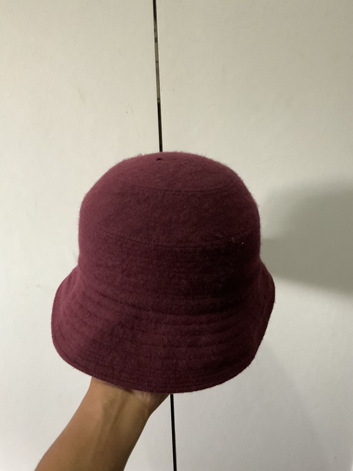 MCM Vintage MCM “Legere” Knit Bucket Hat – Rare Archive Piece MCM MCM Legere Mohair Maroon Bucket Hat | Grailed main image 4