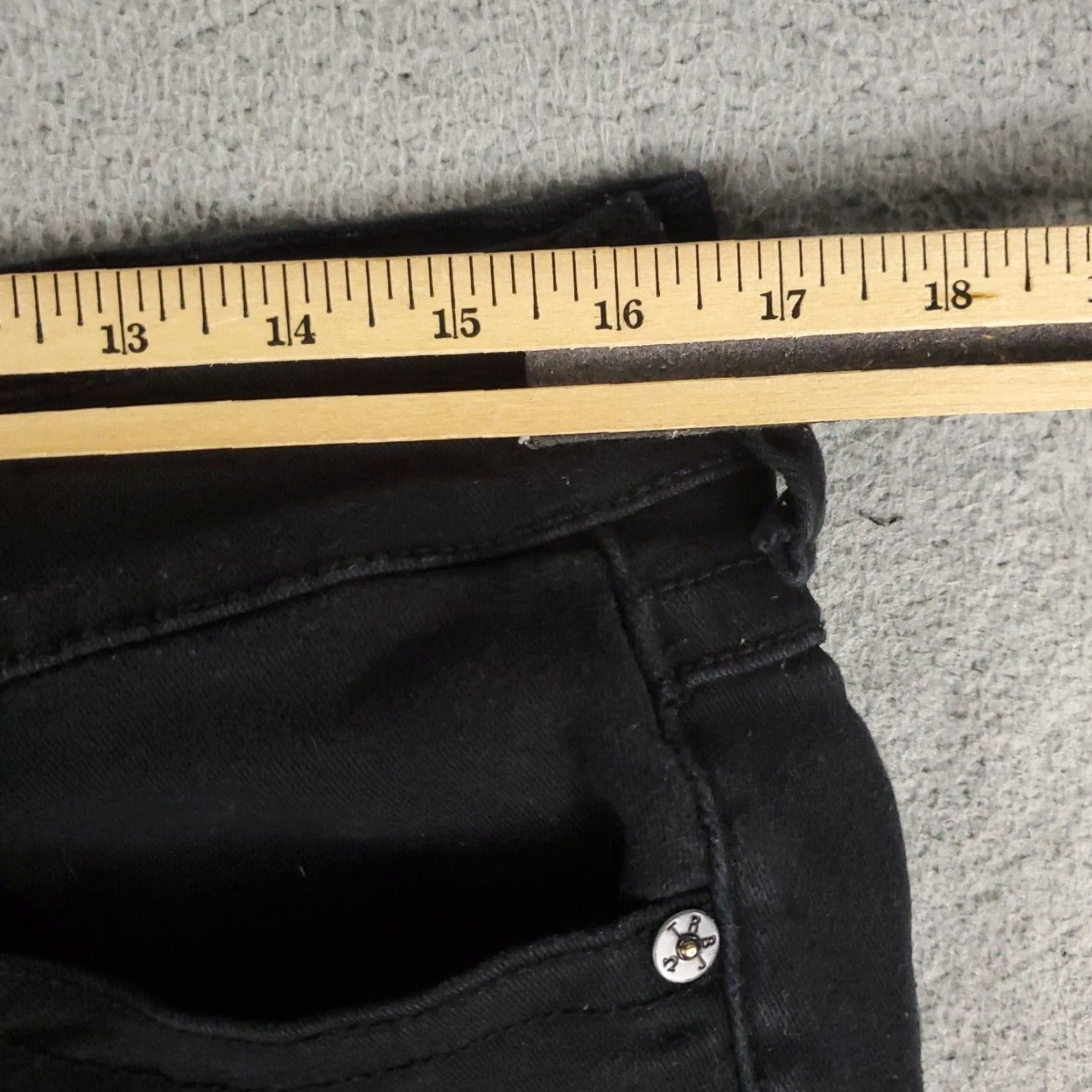 True Religion VINTAGE True Religion Jeans Mens Slim Fit Skinny Pants 33x31 Black Denim USA Fall Winter Size US 33 - 4 Thumbnail