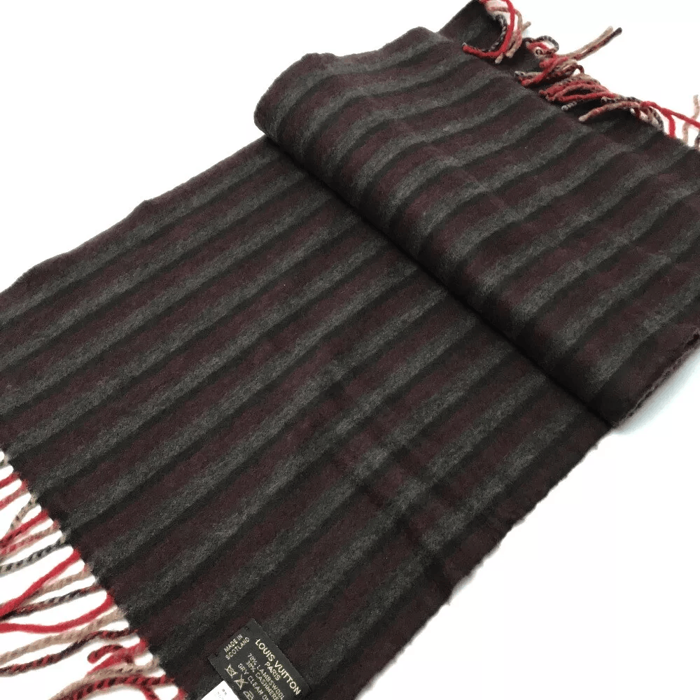 Louis Vuitton LOUIS VUITTON Efficial - Leie Muffler Scarf Red Size ONE SIZE - 7 Thumbnail
