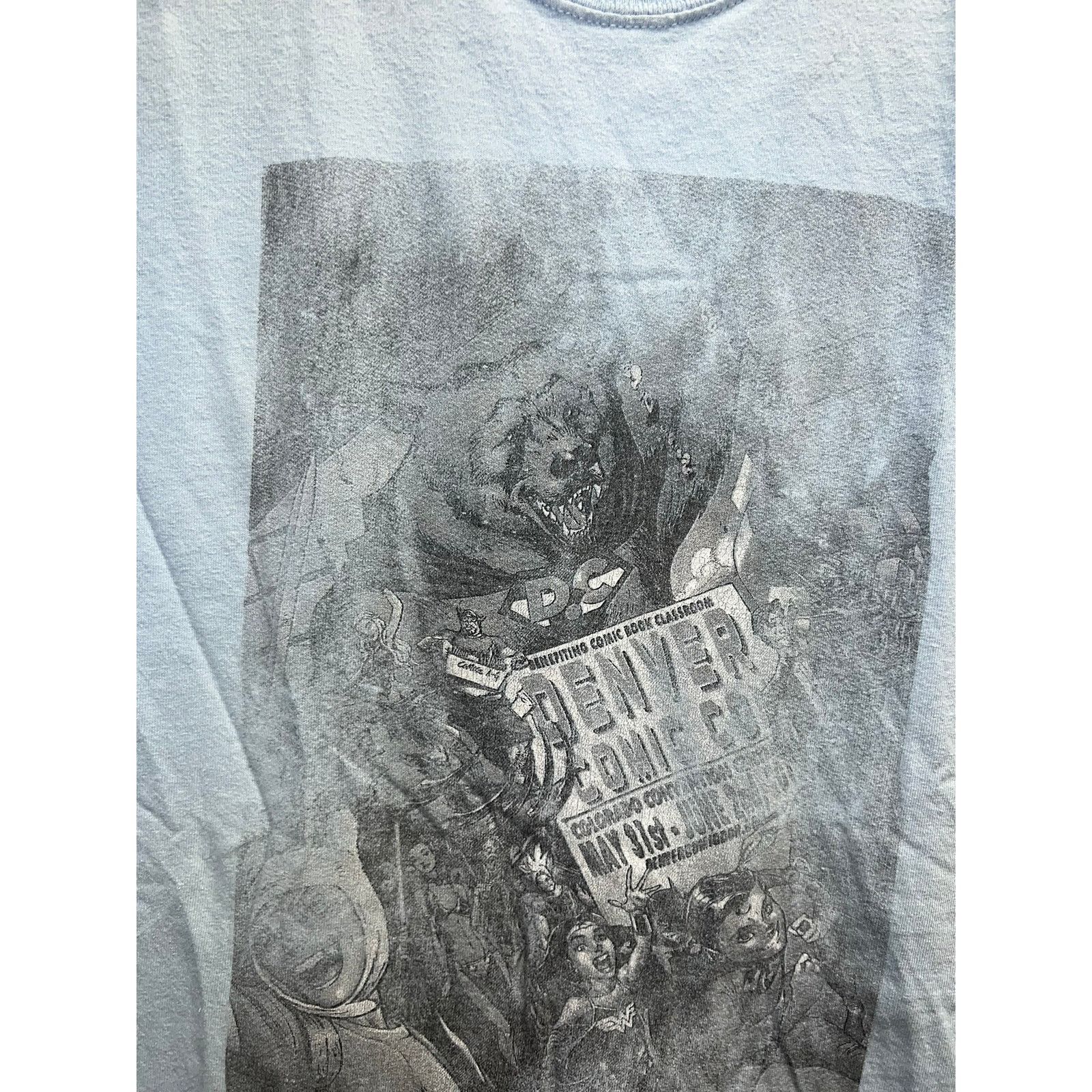 Gildan Comic Con Shirt Denver Colorado Convention 2013 Blue Tee XL Size US XL / EU 56 / 4 - 5 Thumbnail
