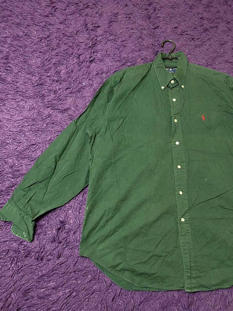 Ralph Lauren Avant-Garde Y2K Ralph Lauren shirt green logo Vintage Size US L / EU 52-54 / 3 - 6 Thumbnail