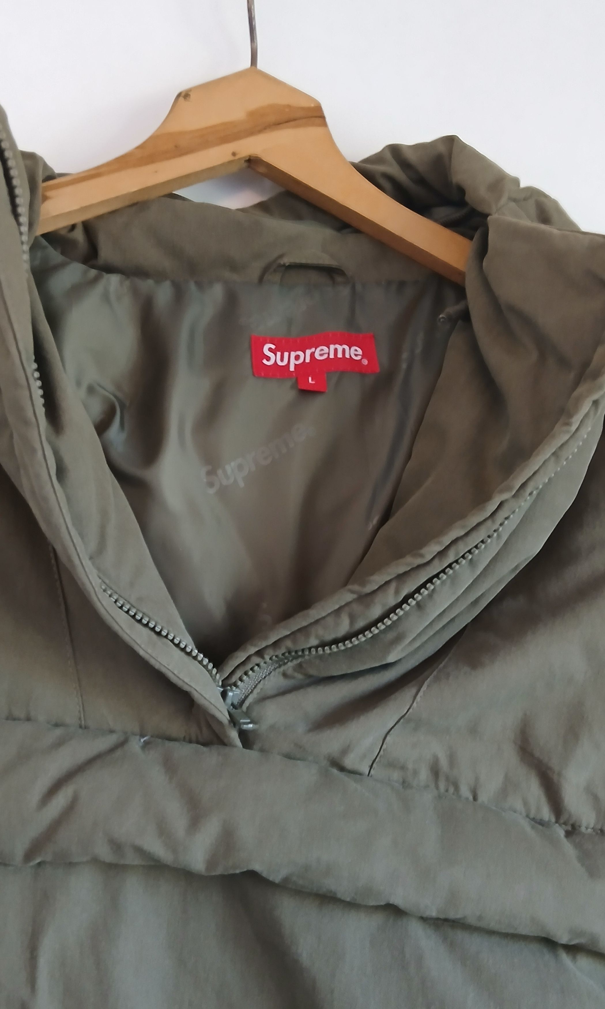 Supreme Supreme SS22 Hooded Down Pullover Puffer Jacket Olive Size US L / EU 52-54 / 3 - 2 Thumbnail