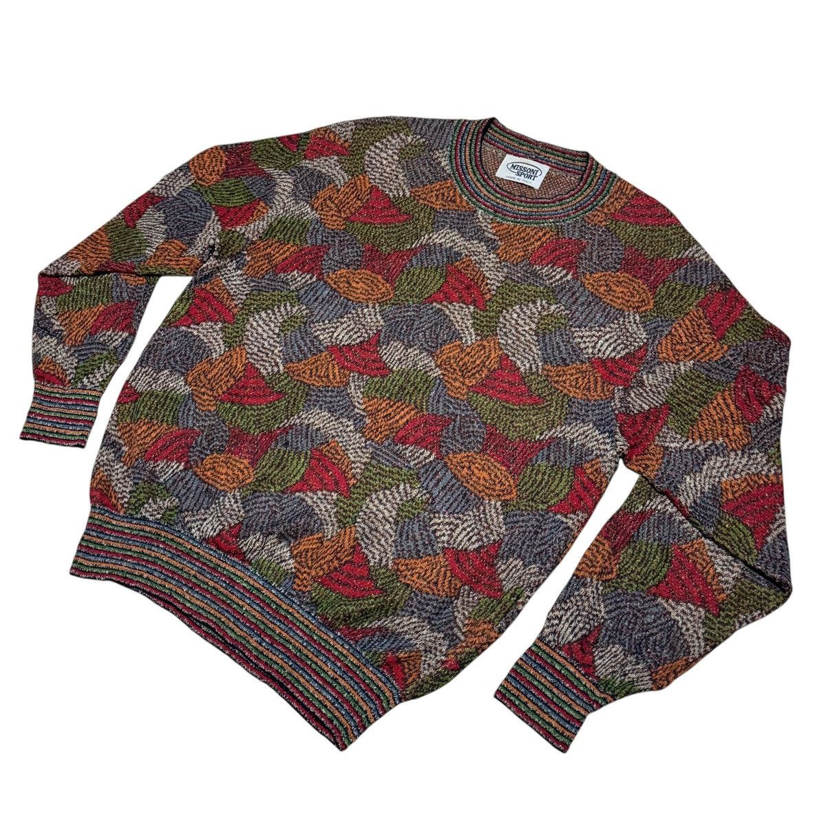 Missoni Vintage Missoni Sport Abstract Knit Sweater - 90s - M Size US L / EU 52-54 / 3 - 2 Thumbnail