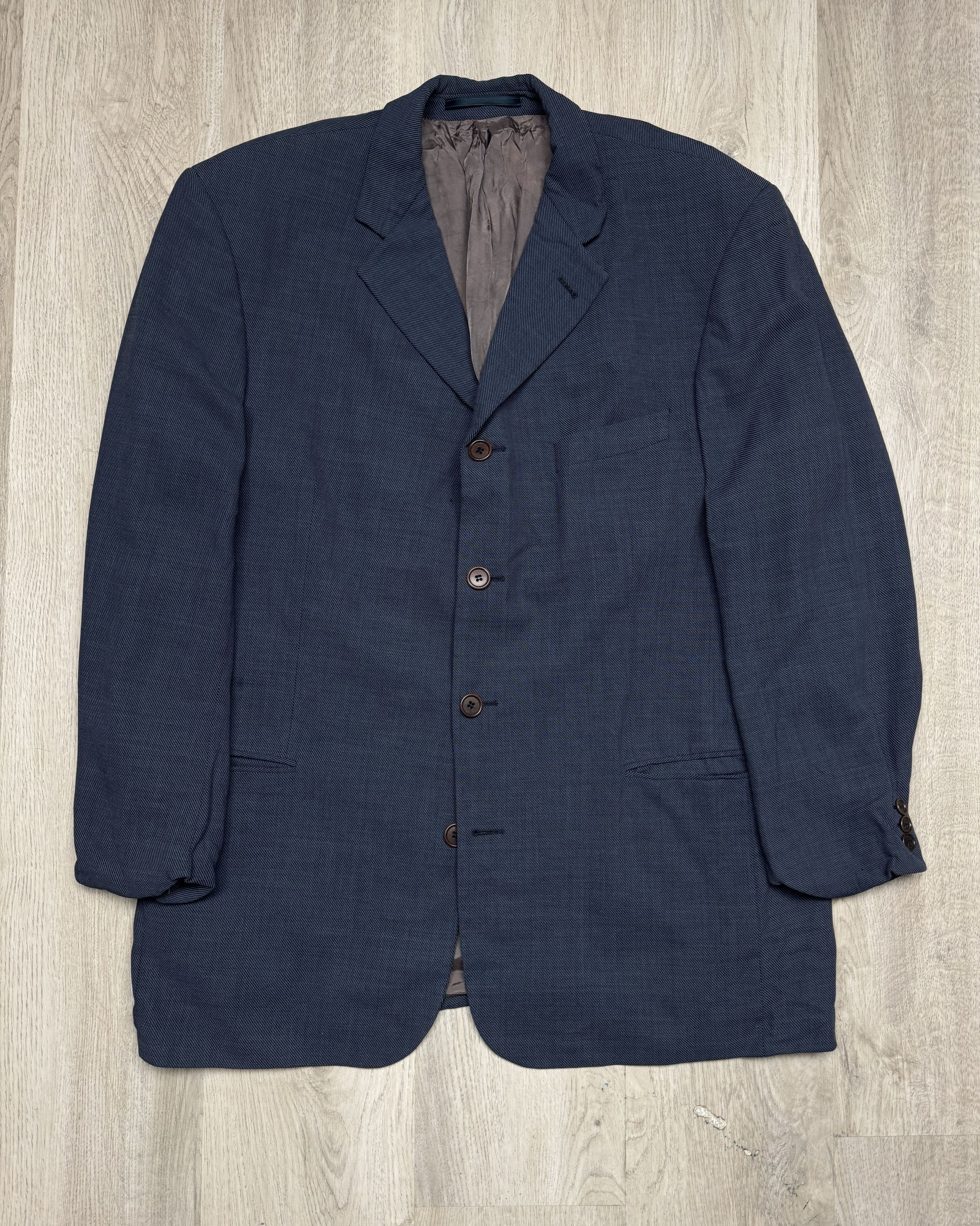 Hugo Boss Hugo Boss Vintage Mens Wool Suit 4 Buttons Blazer + Pants Size 44R - 2 Thumbnail