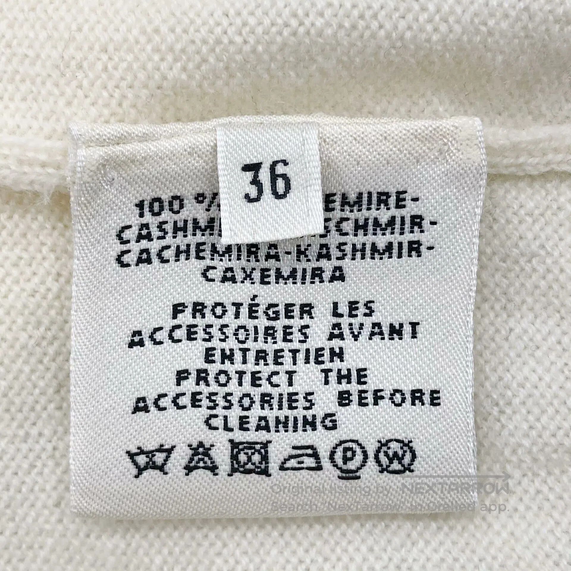 Hermes Hermes 100% Cashmere Knit Short Sleeve T-shirt. Size US S / EU 44-46 / 1 - 4 Thumbnail