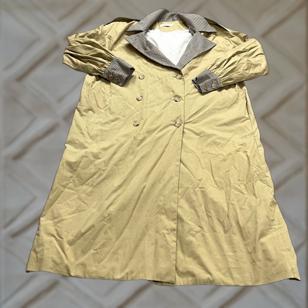 Doublet VINTAGE Storets Trench Coat Women Small/Medium Beige Long Casual Formal 90s Size M / US 6-8 / IT 42-44 - 1 Thumbnail