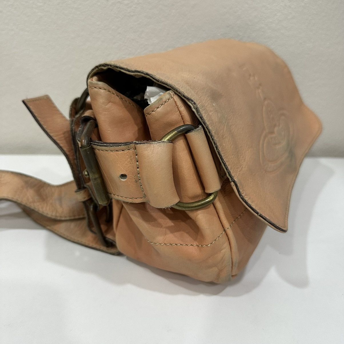Vivienne Westwood ‼️YES‼️ BUG LOGO VIVIENNE WESTWOOD LEATHER CROSSBODY SLING BAG Size ONE SIZE - 4 Thumbnail