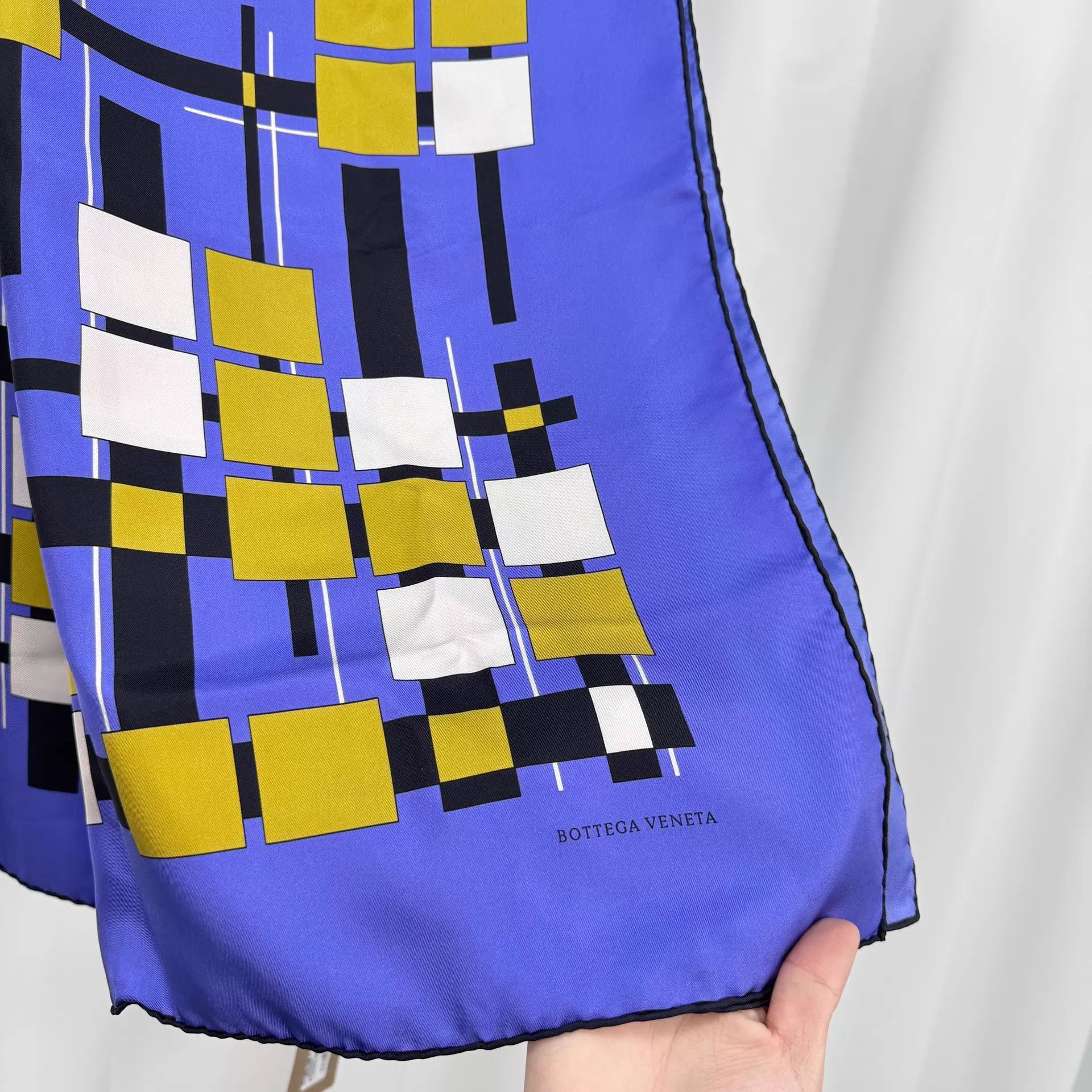 Bottega Veneta BV New Silk Scarf Square Check 140x140 Size ONE SIZE - 4 Thumbnail