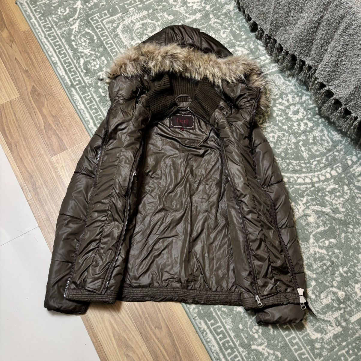 14th Addiction × Japanese Brand × Le Grande Bleu (L.G.B.) Double layer Down puffer Fur jacket IfSixWasNine LGB Style Size US M / EU 48-50 / 2 - 6 Thumbnail