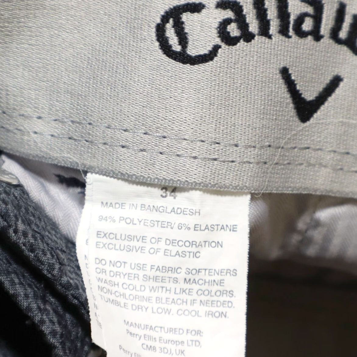 Callaway Callaway Stretch Polyester Woven Golf Shorts Navy Men's 34 Size US 34 / EU 50 - 5 Thumbnail