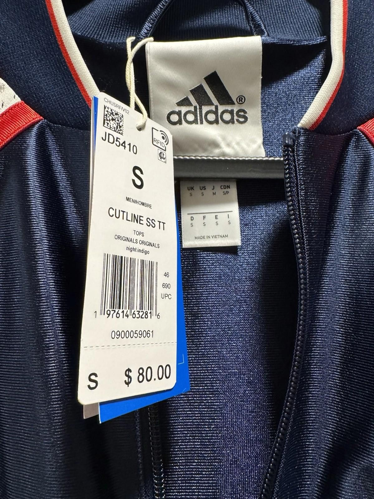 Adidas adidas Cut-out short-sleeve Track Top Night Indigo Size US S / EU 44-46 / 1 - 5 Thumbnail