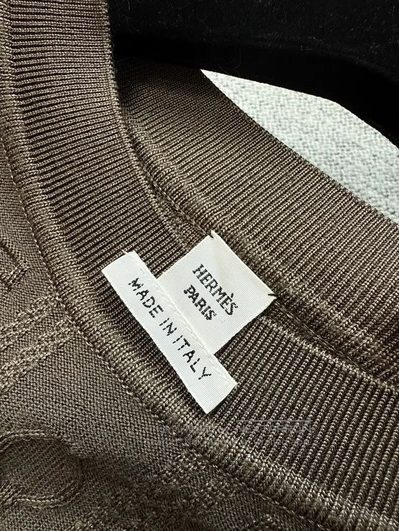 Hermes Hermes Caramel color textured knit short-sleeve top Size XS / US 0-2 / IT 36-38 - 4 Thumbnail