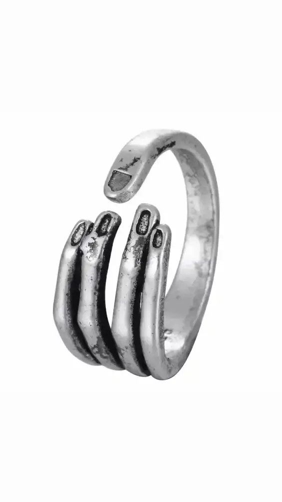 Jewelry Antique Hand Finger Ring Size ONE SIZE - 1 Thumbnail