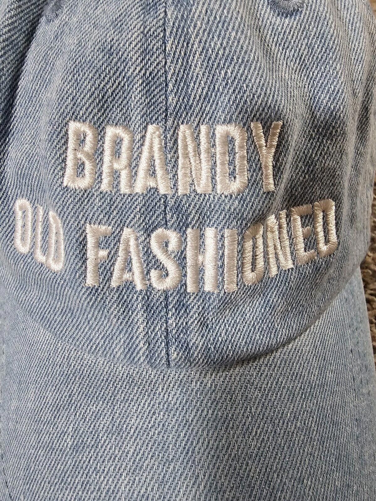 Designer korbel brandy old fashion Blue denim esque strapback hat Size ONE SIZE - 3 Thumbnail