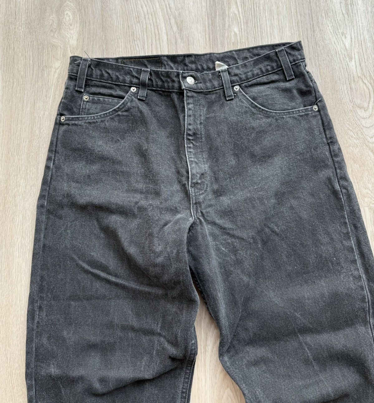 Levi's Vintage Levis 550 Relaxed Fit Black Jeans Denim Pants Size US 36 / EU 52 - 3 Thumbnail