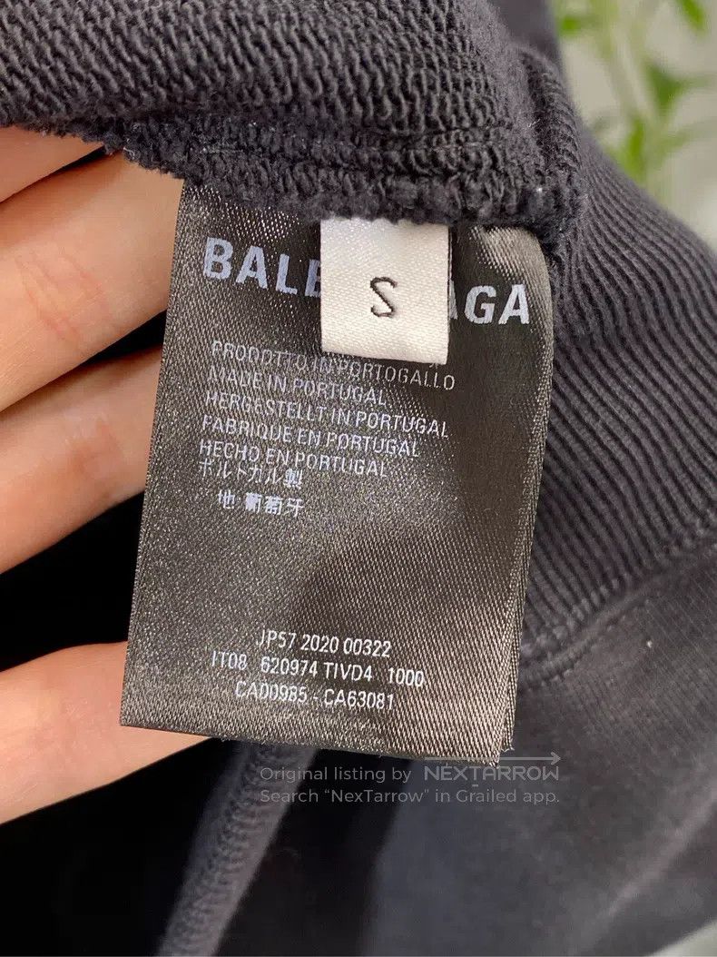 Balenciaga Balenciaga GW jacket, zip-up hooded sweatshirt, black, loo Size US S / EU 44-46 / 1 - 7 Thumbnail