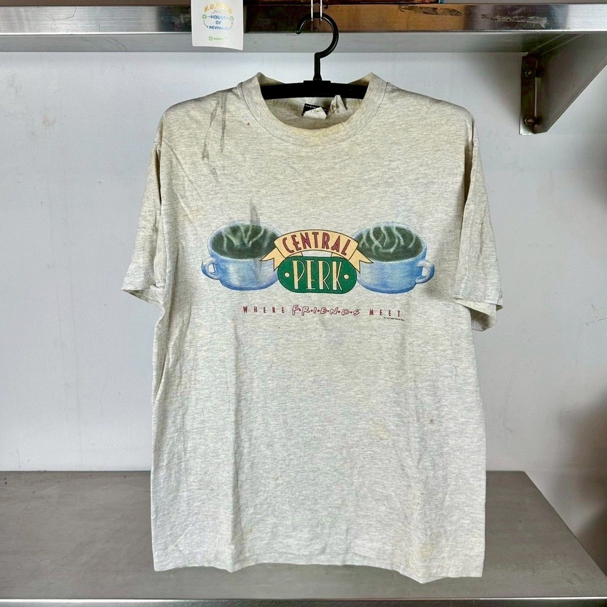 Vintage × Warner Bros Vintage 1995 Friends TV Show Central Park Promo T-shirt Size US L / EU 52-54 / 3 - 1 Thumbnail