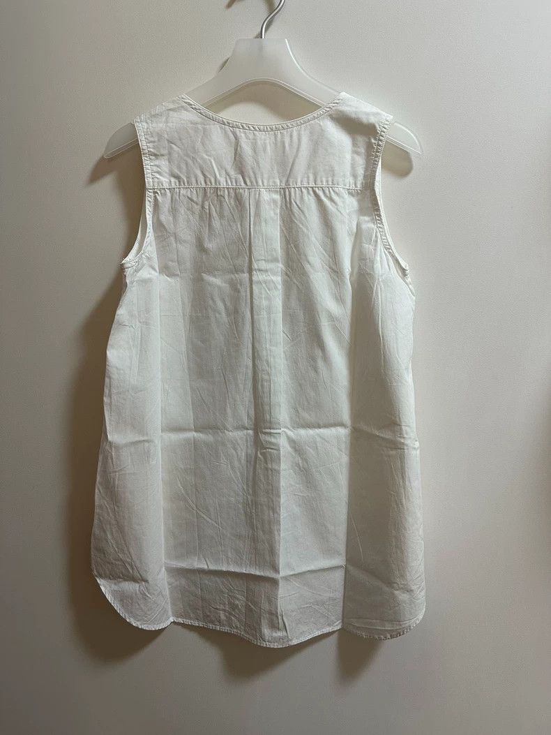 Y's Y's Long white cotton button-down vest Size US M / EU 48-50 / 2 - 2 Thumbnail